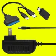 Premium USB 3.0 to IDE SATA Cable Converter + Type C USB 3.0 Adapter High Speed