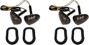 2 Pair Motorcycle Turning Light 12V LED Turn Signals Light Shift Lights Blinker Indicator for Grom MSX125 125