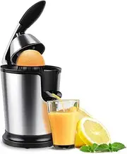 Electric Citrus Juicer Press 160W Stainless Steel Orange Juice Squeezer, Easy to Clean, 220V