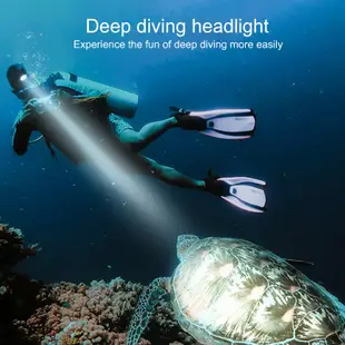 Haixnfire DV41潛水頭燈強光手電筒多功能充電超亮 LED頭戴式手電筒水下專業用防水潛水燈下海抓魚燈