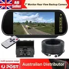 7" Touch Button Screen Monitor 4PIN Reversing Rear View Camera For Caravan
