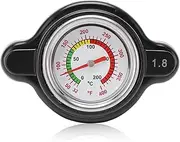 Radiator Thermometer Gauge Cap, High Pressure Radiator Cap with Temperature Gauge 1.8 Bar 1638630001 High Accuracy Replacement thermometer thermometer