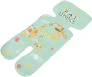 Zerodeko Baby Stroller Liners Children Car Cooler Pad Toddler Stroller Cooling Liner Summer Breathable Ice Silk Cooler Mat Baby Cushion Light Green Stroller Summer Liner