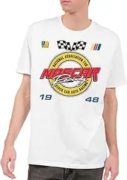 Junk Food Men's Nascar Racing-Officially Licensed Adult Short Sleeve T-Shirt Women