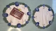 Handmade German Handmade Applique Doilies New Vintage Crocus Flowers 10"