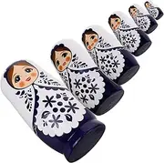 ERINGOGO 1set Handmade Russian Nesting Dolls for Boys and Girls Matryoshka Toys Educational Fun Decor for Boy Girl Birthdays Unique Girls Boys