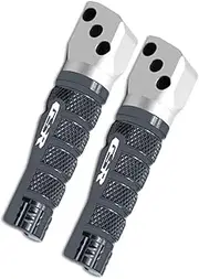 For S&uzuki GSR 600 2006-2010 GSR750 2011-2014 GSR 600 GSR 750 Motorcycle CNC Aluminum Rear Foot Pegs Footrest & GSR LOGO