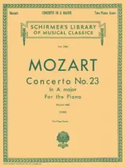 Mozart Concerto No. 23 in A K.488 Schirmer Piano Duet Sheet Music 050260290
