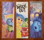 Inside Out Disney Pixar Cartoon Joy Sadness Anger Handmade Laminated Bookmarks