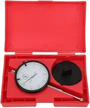 Marhynchus 0.01mm Dial Test Indicator 7-Bearings High Speed Steel Dial Indicator Gage with Base Measuring Range 0-30mm