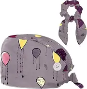 [YTYVAGT] Scrub Caps Women,Scrub Hats Suitable for Women,Colorful Vintage Autumn Umbrellas