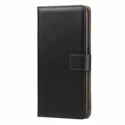 Leather Horizontal Flip Holster for Huawei Honor 9X with Magnetic Clasp and Bracket and Card Slot and Wallet(Black)
