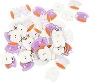 Tofficu 100pcs Coffee Cup Wooden Button Wood Button Centerpiece Decorative Buttons Colorful Button Coffee Cup Sewing Buttons Wooden Decor Craft Clothes Buttons Buttonhole Crafts Child