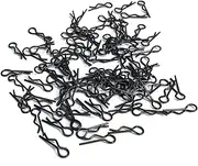 100PCS Black Universal RC Car Body Shell Pin R-Type Clips Compatible with 1/8 1/10 1/16 Scale Redcat HPI Himoto HSP ExceedRC Car Truck Buggy (for 1/16)