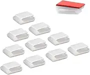 Weforu Strip Light Mounting Bracket Clips, 100 Pieces Self-Adhesive LED Strips Holder Clamps,Wire Bundle Holder for 10mm(3/8") Wide Fix LED Strip Light