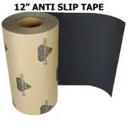 12" x 50' BLACK Roll Safety Non Skid Tape Anti Slip Tape Sticker Grip Safe Grit