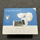 Ring Floodlight Cam Hardwired Security Camera, White NEW OPEN BOX