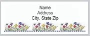 Personalized address labels Flowers & Bumble bees (BX 504)