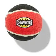 All Day Chew Bites Fetch Ball Dog Toy Red Black