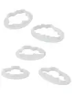 3D Printed Cloud Shape Cookie Cutter Pack of 5 for Cake and Fondant Shaping