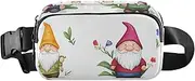 [FRODOTGV] Cartoon Funny Gnomes Trendy Fanny Pack Waist Bag for Men Women Small Belt Bag Travel Wallet with Adjustable Strap for Shopping Sports Work, Cartoon Funny Gnomes, 1 size
