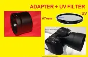 LENS ADAPTER+UV FILTER 67mm TO CAMERA NIKON COOLPIX L340 L 340 67 mm