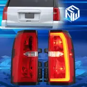 For 15-20 Chevy Suburban Tahoe Factory Style Chrome LED Tail Lights Replacement (for: Chevrolet)