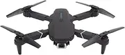 Foldable Drone with WiFi Function Black Drone 3 Level Speed ​​Stop Mode Orbital Flight for Adults (Dual Battery)