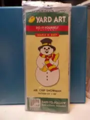 Yard Art Do-It-Yourself Patterns MR. CHIP SNOWMAN - Christmas