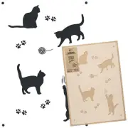 Reusable PLASTIC Wall STENCIL Template // 17.7"x25.6" or 25.6"x37.4" // CATS