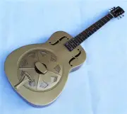 Jonathan Vintage Brass Finish Duolian Resonator Guitar