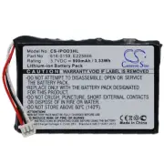 Battery for Apple iPOD 3rd 3 Gen 40GB 30GB 616-0159 E225846 High Capacity 900mAh