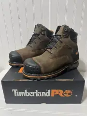 BRAND NEW Timberland PRO Mens 92615 Brown Boondock 6" Comp Toe WP Boot 8.5