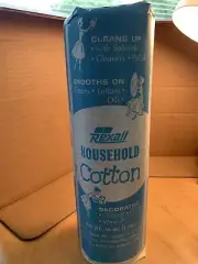 Vintage Rexall Household Cotton 1lb. Never Opened