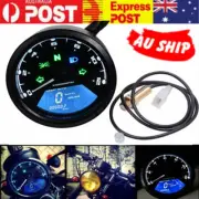 LCD Digital Motorcycle Speedometer Universal Odometer Motorbike Tachometer New