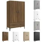 Highboard Engineered Wood Storage Cabinet Home Organiser Multi Colours vidaXL