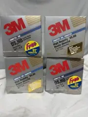 3M 3.5" Diskettes 4-10 Pack IBM Formatted DS HD Disks NEW Sealed