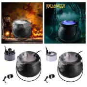 Halloween Smoke Machine LED Humidifier Fog Mist Maker Color Changing Witch Pot P