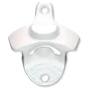 White Bottle Cap Mount Starr X Wall Mount Bottle Opener - Free Shipping