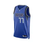 NIKE 球衣 SWINGMAN JERSEY NBA 男款 達拉斯 獨行俠 盧卡·唐西奇 吸濕排汗 藍 DB3568-480