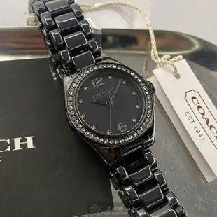 【COACH】COACH手錶型號CH00131(黑色錶面黑錶殼深黑色陶瓷錶帶款)