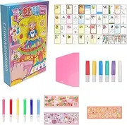 Kid Rainbow Art, Dot Painting Kit, Scratching Paper Set, Sturdy Material Enhances Creativity Easy to Use Family-Friendly Adds Fun Versatile Use for Kids, 5.12x1.18x47.44 Inches