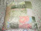 April Cornell New Pink Patchwork Pillow Cushion RARE Vintage Romantic Princess B