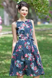Manon Dress W Belt--ELI-EAW34-08