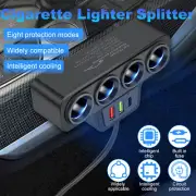 4 Way USB Car Charger Cigarette Lighter Socket 12V Splitter Power Adapter
