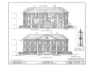 Gloucester, a Natchez mansion of Antebellum grace, architectural prints