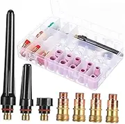 1Set Welding Torch Kit with Accessories Precision Machining Portable Case for DIY and Professional Welding Projects Compatible with Glass Cup Connectors