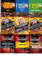 Slim Jim, Mingua, Jack Link's Jerky Variety Pack (9-Pack)