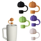Easy Caps Bpa-free Cap Fall Pumpkin Silicone Set for 30/40 Oz Tumbler Cup