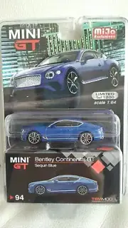 MINI GT 94 Bentley Continental GT 2018 Sequin Blue